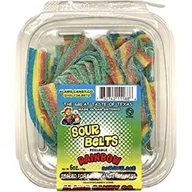 Sanwa Rainbow Sour Belt Candy, 40 × 8g