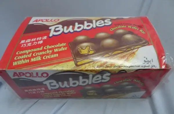 Apollo Bubbles Chocolate Wafer, 24 × 32g