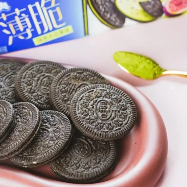 Crispy Sandwich Biscuits – Matcha & Fig, 95g