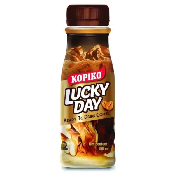 Kopiko Lucky Day Ready-to-Drink Coffee, 24 × 180ml