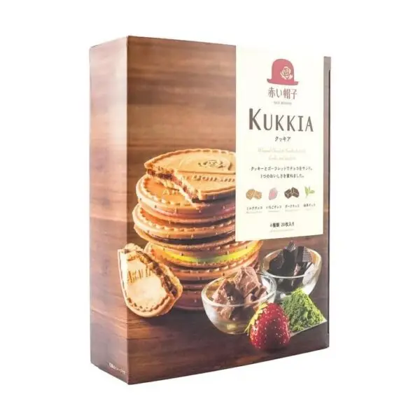 Kukkia Assorted Whipped Chocolate Sandwich Cookies Gift Box, 20pcs