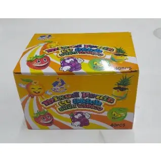 Jomei CC Stick Assorted Fruit Powder Candy, 40 Packs