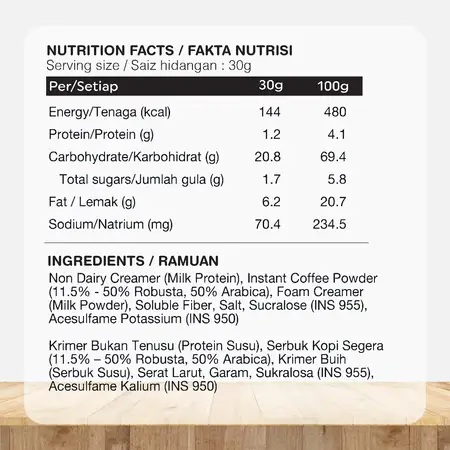 Organic Fields White Coffee, 12 × 30g