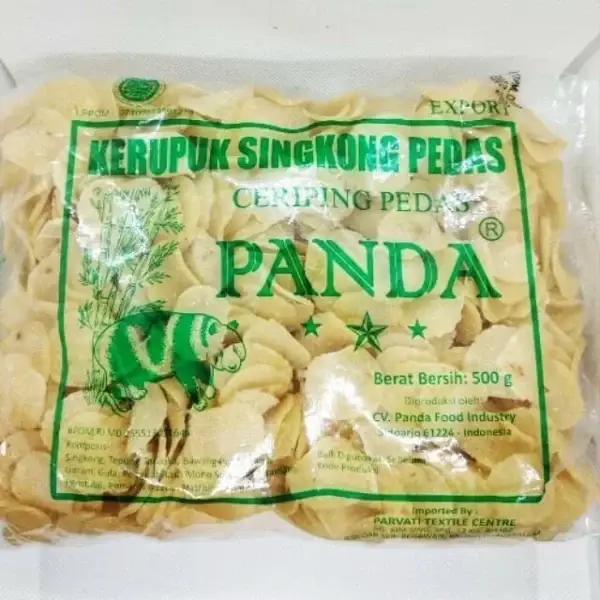Keropok Singkong Pedas Cassava Crackers, 500g